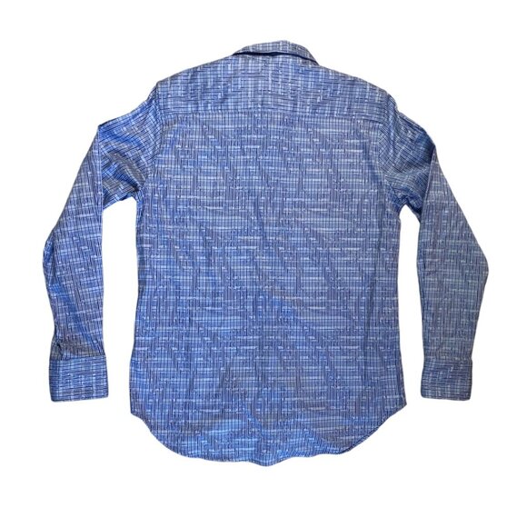 Robert Graham Mens Small Blue Geometric Woven Button Up Dress Shirt NWT - Picture 8 of 10